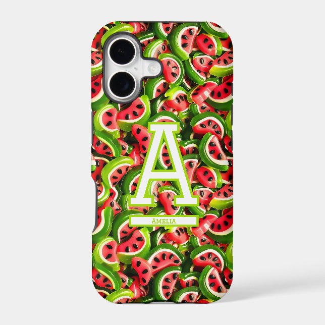 Gummy Watermelon Candy Monogram (Verso)