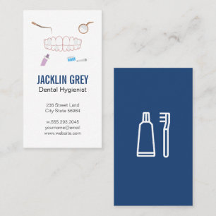 Gums Teeth   Dental Tools Business Card