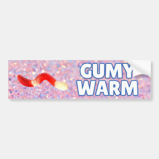 Gumy Warm Gummy Worm Bumper Sticker