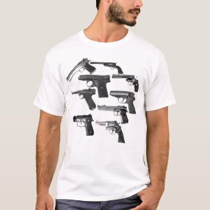 Gun Artillery white mens tshirt