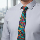 Gun Colourful Shooting Shooter Pattern Tie<br><div class="desc">This design may be personalized in the area provided by changing the photo and/or text. Or it can be customized by choosing the click to customize further option and delete or change the colour of the background, add text, change the text colour or style, or delete the text for an...</div>