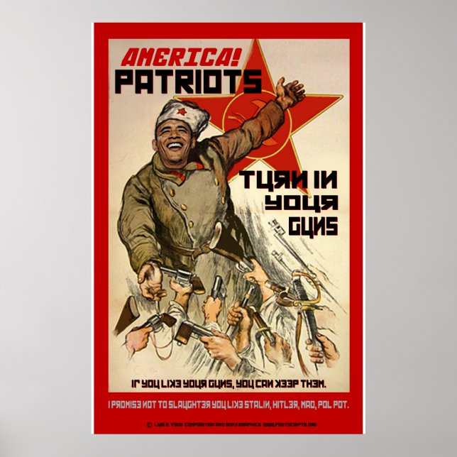 Gun Confiscation - 2nd Ammendment Poster (Front)