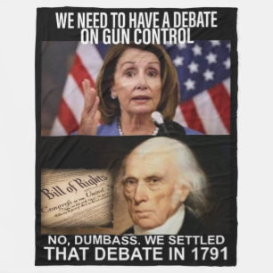 GUN CONTROL FLEECE BLANKET