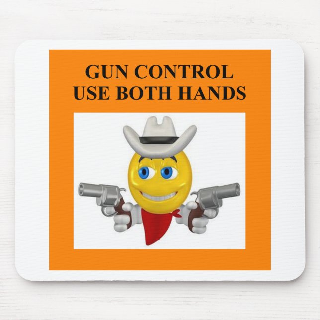 gun control joke mouse pad (Front)