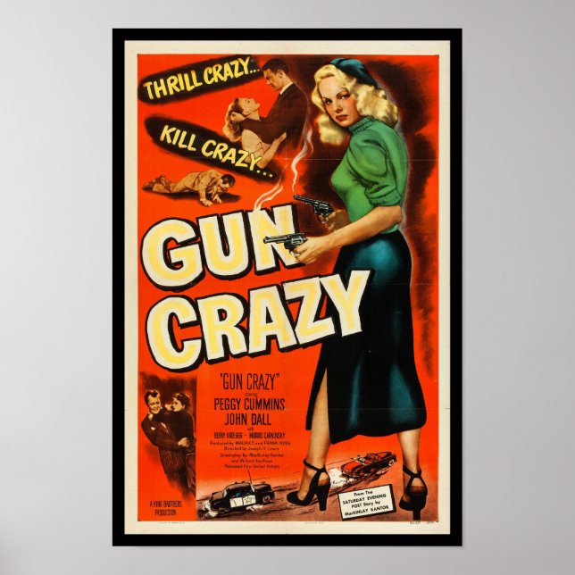 Gun Crazy - Vintage Classic Movie Poster (Front)