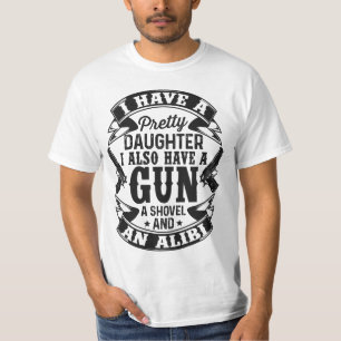 Gun Dad – Protective Father Mode 🔫👧 T-Shirt