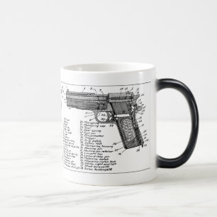 Gun Diagram Magic Mug