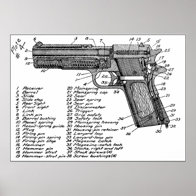 Gun Diagram Poster (Front)