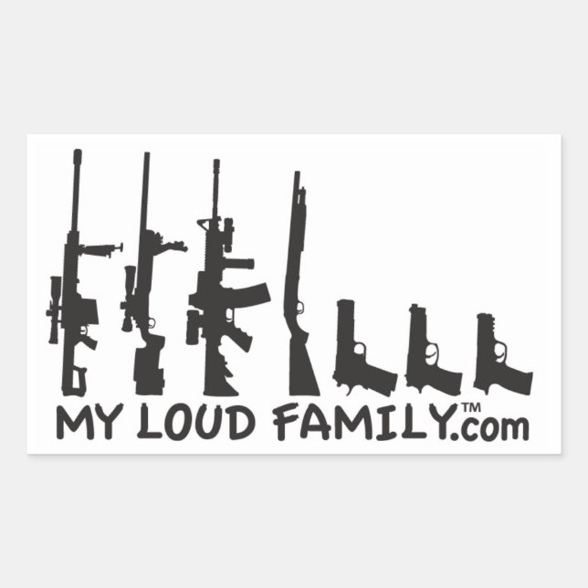 Gun Family - My Loud Family Decals Sticker (Front)