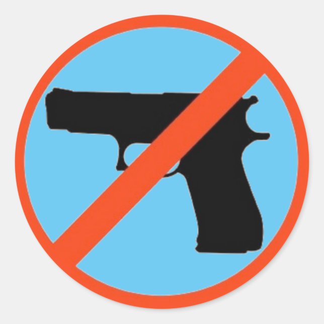 GUN-FREE ZONE STICKERS (Front)