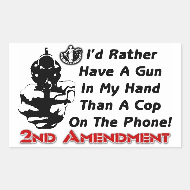 Gun In My Hand! Sticker (Front)