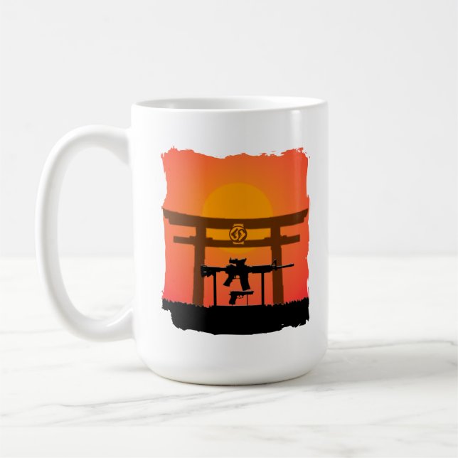 Gun Jutsu Torii Gate Mug Day/Night (Left)