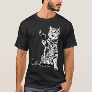 Gun Kitty Funny Cat  1 T-Shirt