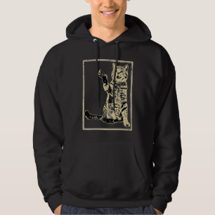 Gun Kitty Funny Cat Hoodie