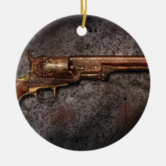 Gun - Model 1851 - 36 Calibre Revolver Ceramic Ornament (Front)