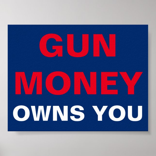 Gun Money Owns You Poster (Front)