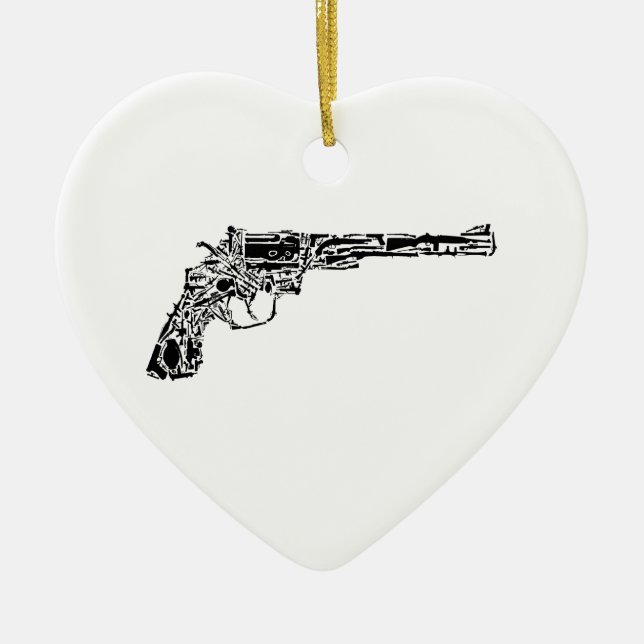 Gun of Guns Ceramic Ornament (Front)