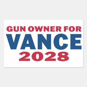 Gun Owner for Vance 2028 Sticker