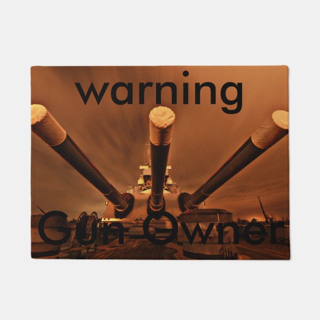 Gun Owner welcome matt Doormat (Front)