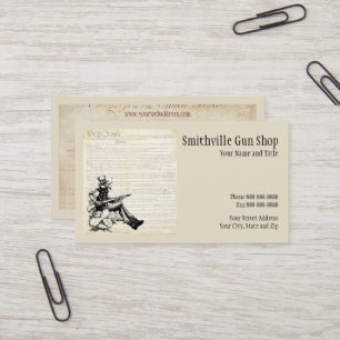 Gun Shop Business Card