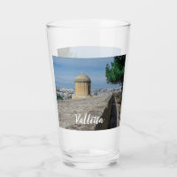 Gun turret on old city walls in Valletta, Malta