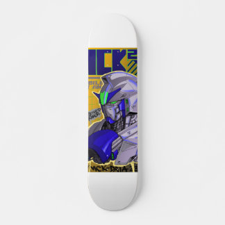 gundam inspired skateboard deck