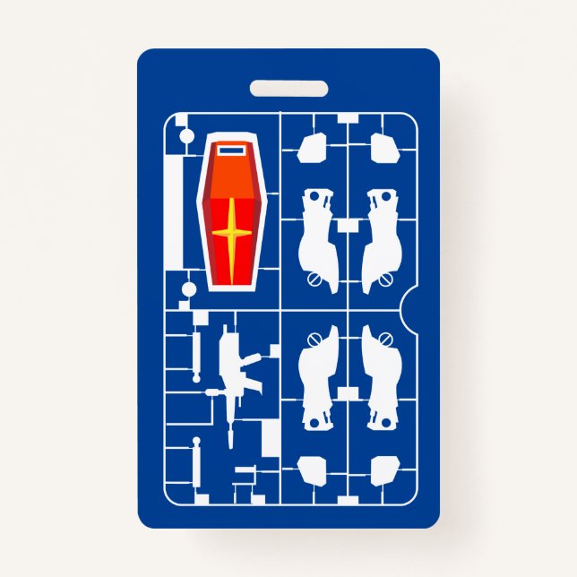 gundam rx 78 amuro ray gunpla builder runner hobby badge (Front)