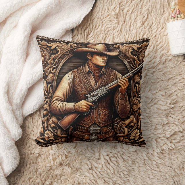 Gunfighters Legacy Throw Pillow (Blanket)