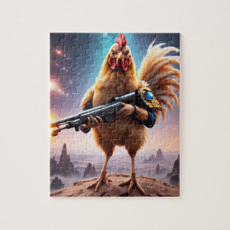 GUNFIRE CHICKEN JIGSAW PUZZLE