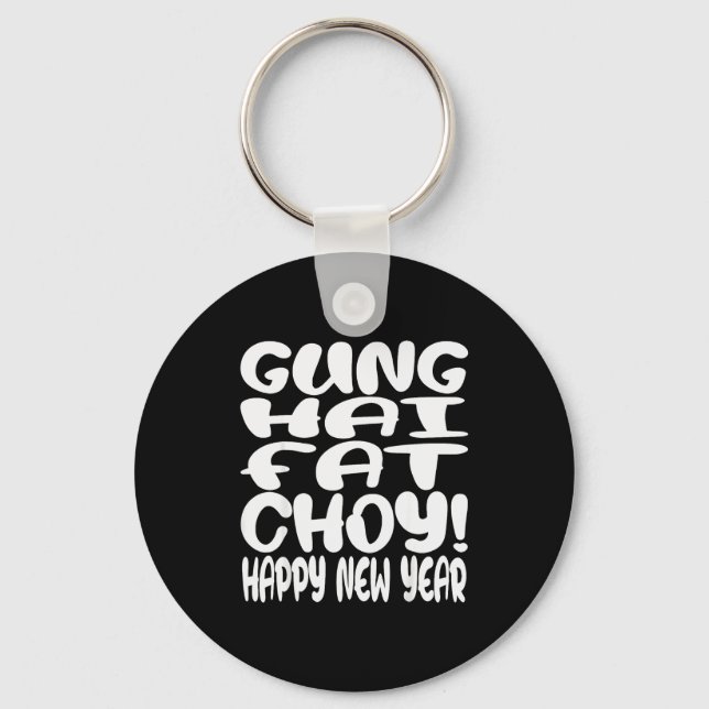 Gung Hai Fat Choy Lunar New Year Chinese Zodiac  Keychain (Front)