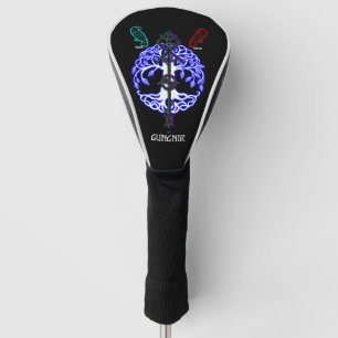 Gungnir spear of the god Odin black Golf Head Cover