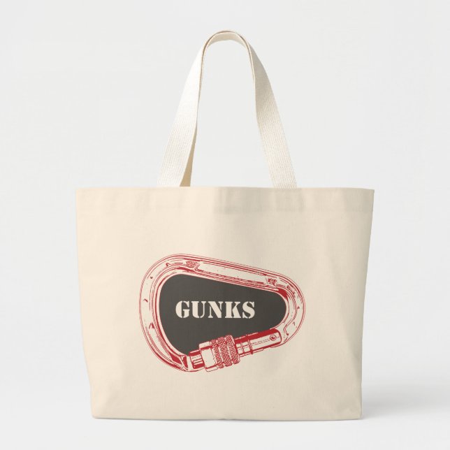 Gunks Climbing Carabiner Large Tote Bag (Front)