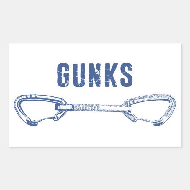 Gunks Climbing Quickdraw Sticker (Front)