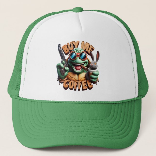 Gunmans Morning Brew Buy Me A Coffee Trucker Hat (Front)