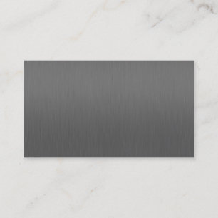 gunmetal brushed aluminum business card