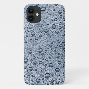 Gunmetal gray water droplets iPhone 11 case