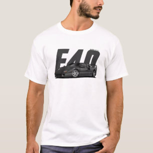 Gunmetal Grey Sports Super Car Retro F40 F-40 T-Shirt