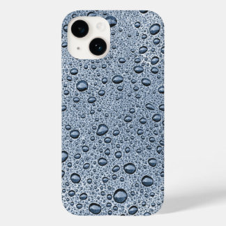 Gunmetal grey water droplets Case-Mate iPhone 14 case