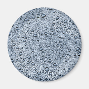 Gunmetal grey water droplets magnet