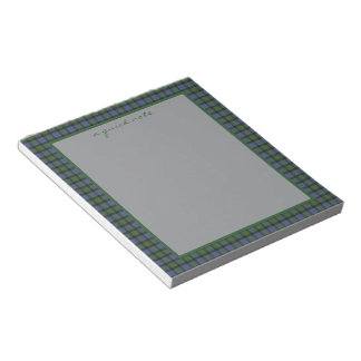 Gunn Ancient Original Scottish Tartan  Notepad