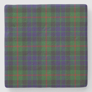 Gunn Clan Tartan Plaid Stone Coaster