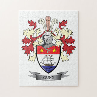 Gunn Family Crest Coat of Arms Jigsaw Puzzle