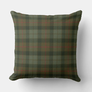 Gunn Weathered Original Tartan Square Throw Pillow