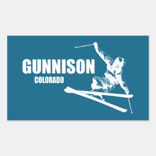 Gunnison Colorado Skier Sticker