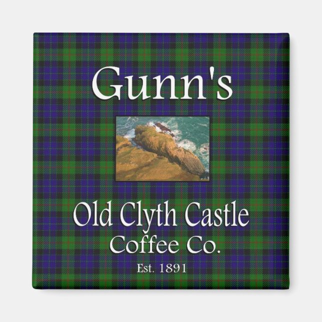 Gunn's Old Clyth Castle Coffee Co. Magnet (Devant)