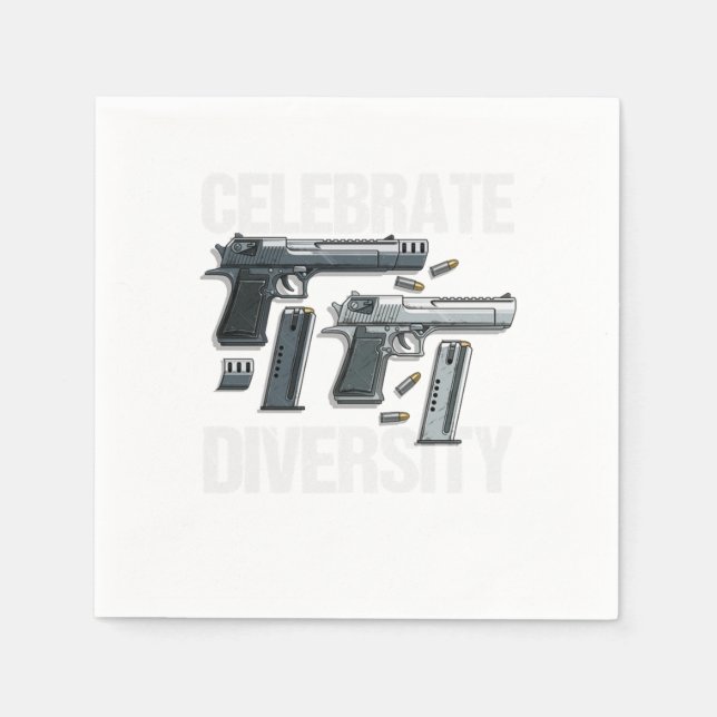 Guns 2nd Amendment Gun Owner Rights Gunnery Artill Napkin (Front)