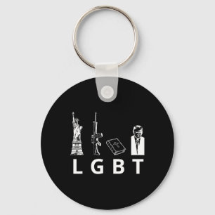 Guns Bible Trump  Keychain