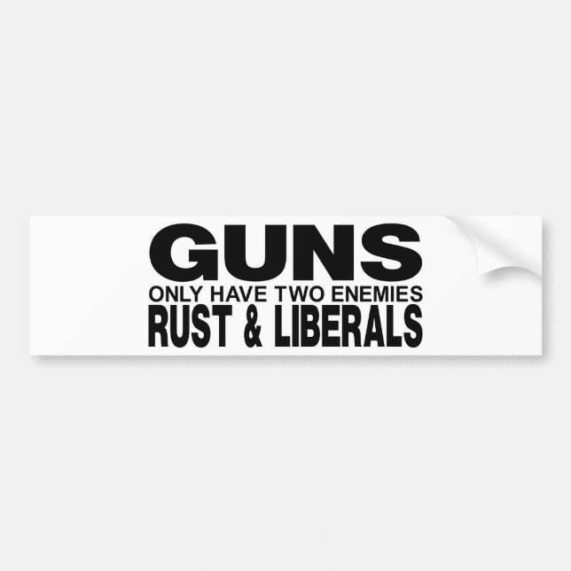 GUNS BUMPER STICKER (Front)