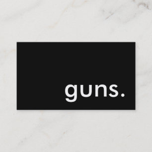 guns. business card