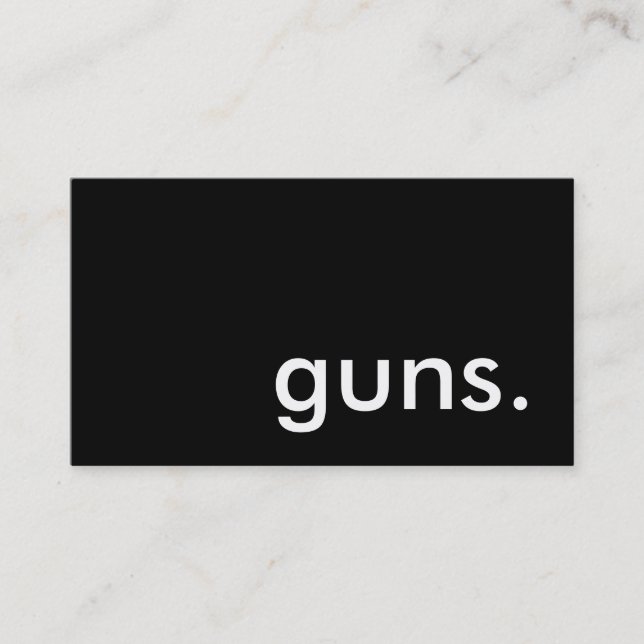 guns. business card (Front)